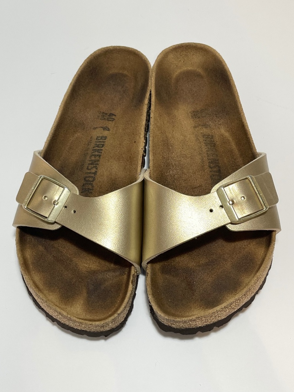 Birkenstock Madrid Sandals Gold Size 40